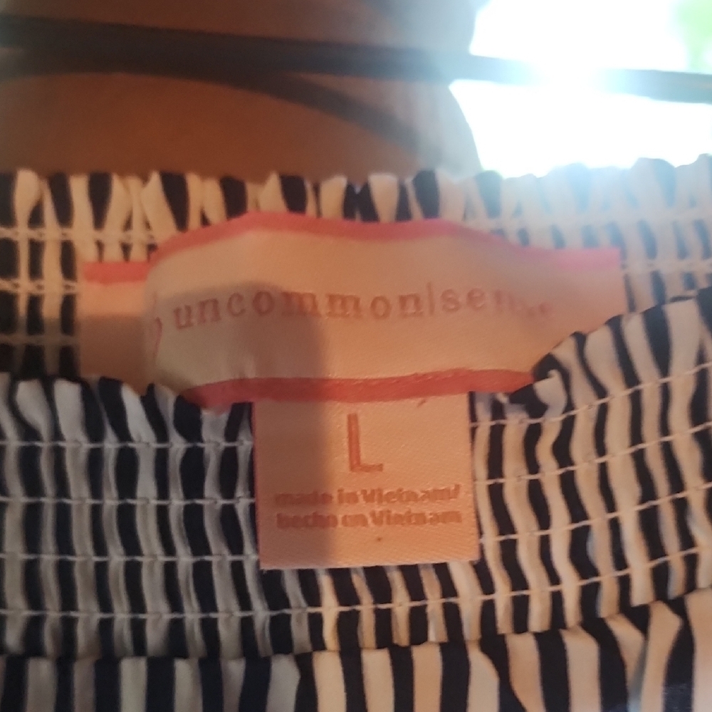 Uncommon Sense Blue and White Striped Pants